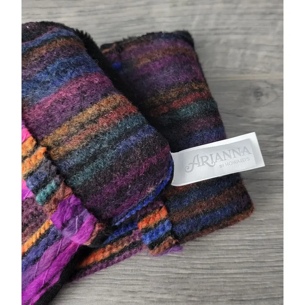 Arianna by Howard's Womens Color Streak Texting Gloves OS Multicolored